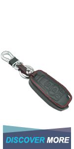 Fit for Ford Edge Explorer Fusion Mustang Expedition F-150 F-250 F-350 F-450 Super Duty Transit-150 250 350 HD Lincoln MKC MKX MKZ Nautilus Red Key Fob Cover Case Accessories NOT FIT Flip Key