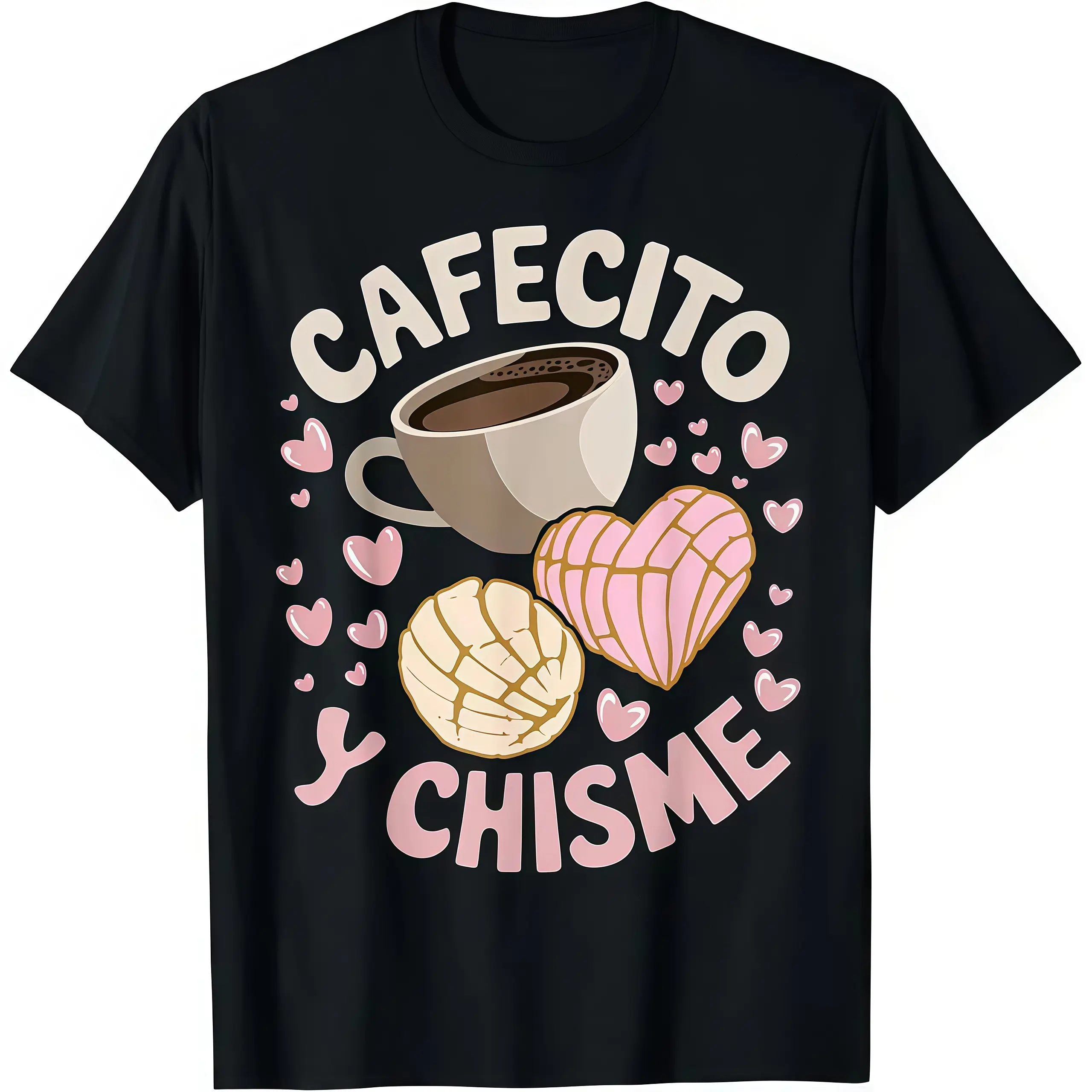 Women's Graphic Sports Tee, Ultra-Soft Oversized Concha Pastry Top with Relaxed Vibe, Everyday Athleisure Shirt, Uniform, Matching, Tops, Shortsleeve