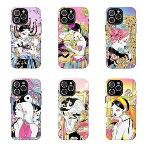 Chinese Zodiac Series Phone Case, Neon Oriental Tattoo-Style Girl Art ProtectiveCover For iPhone 17 Pro Max 16 15 14 13 12 11 for Samsung S21 S22 S23 S24 S25 Phone Case,Perfect Holiday Gift