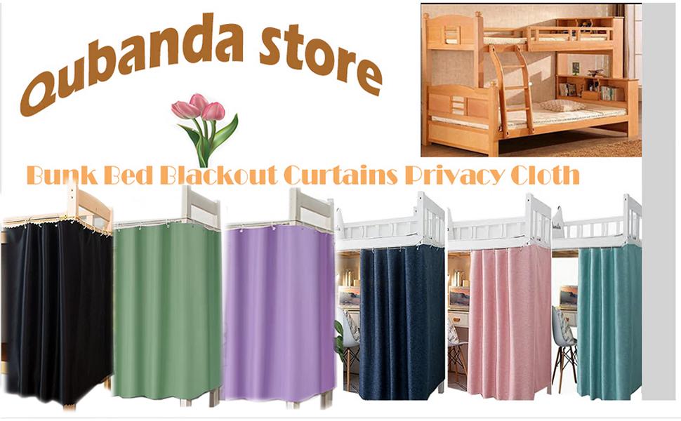 Dorm Home Thicken Bunk Blackout Bed Curtains Cloth Bed for Men Single Sleeper