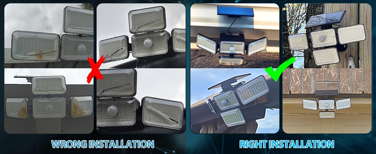 4 Modes Solar Flood Lights, 1~6 Pcs Set , 270°Wide Angle Lighting, Smart Sensor+Remote Control, Suitable for Patio, Garage Burglar, Porch, Outdoor Party, Shipment within 1-2 days