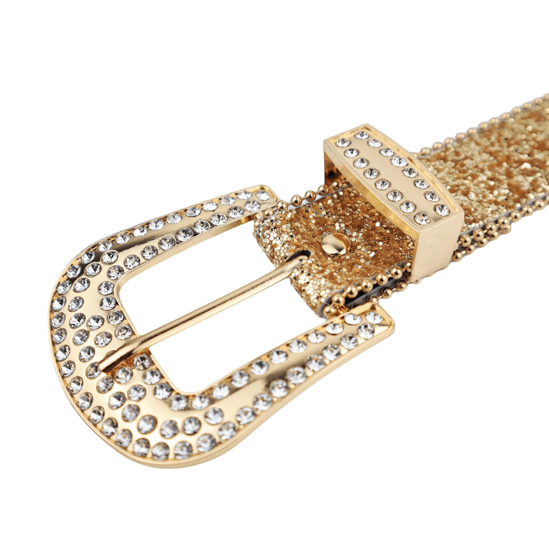 Cross-border rhinestone belt for women, ins-style wide waist belt, fashionable and unique sequin European and American decorative versatile jeans belt