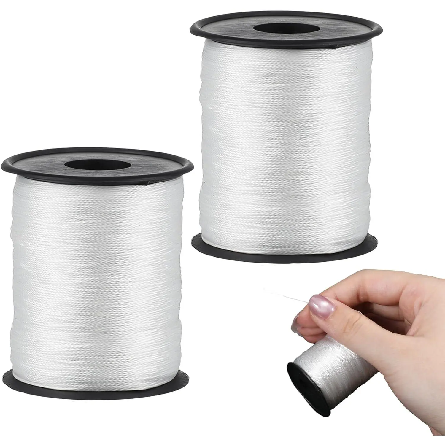 330 Yards White Upholstery Thread Heavy Duty Nylon Thread for Sewing White Threads for Hand or Machine Versatile Stitching Solution Thick Threads for Canvas Furniture Leather