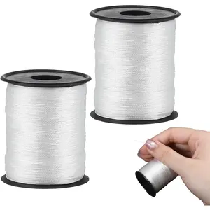 330 Yards White Upholstery Thread Heavy Duty Nylon Thread for Sewing White Threads for Hand or Machine Versatile Stitching Solution Thick Threads for Canvas Furniture Leather