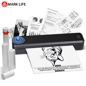 Marklife X8 Portable A4 Thermal Printer, Bluetooth-compatible Wireless Inkless Printing, Prints Pdfs, Photos, Files, Home Office Tattoo Transfer Machine
