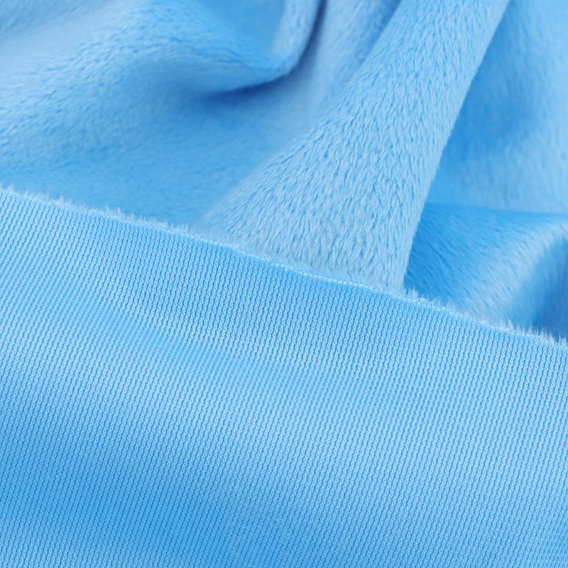 Crystal velvet, crystal super-soft knitted short-pile milk velvet fabric, plush toy and clothing knitted material