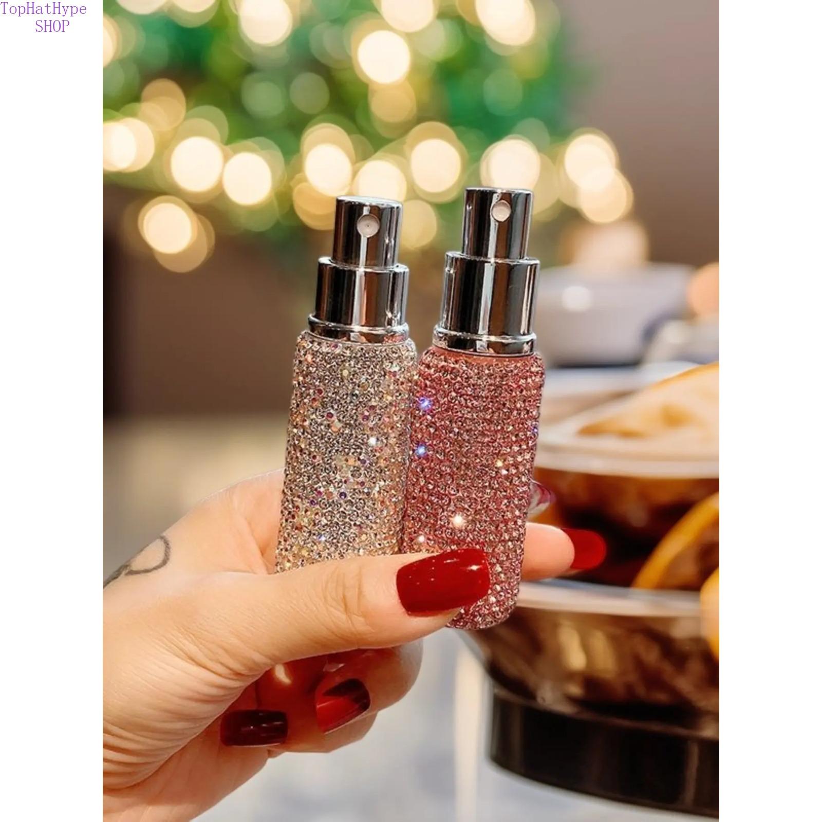 10ml Luxury Refillable Perfume Atomizer Portable Travel Size Mini Spray Bottle Premium Leak-Proof Design Empty Fragrance Container for Women Perfect for On-the-Go Daily Use Travel Outings and Gift Giving