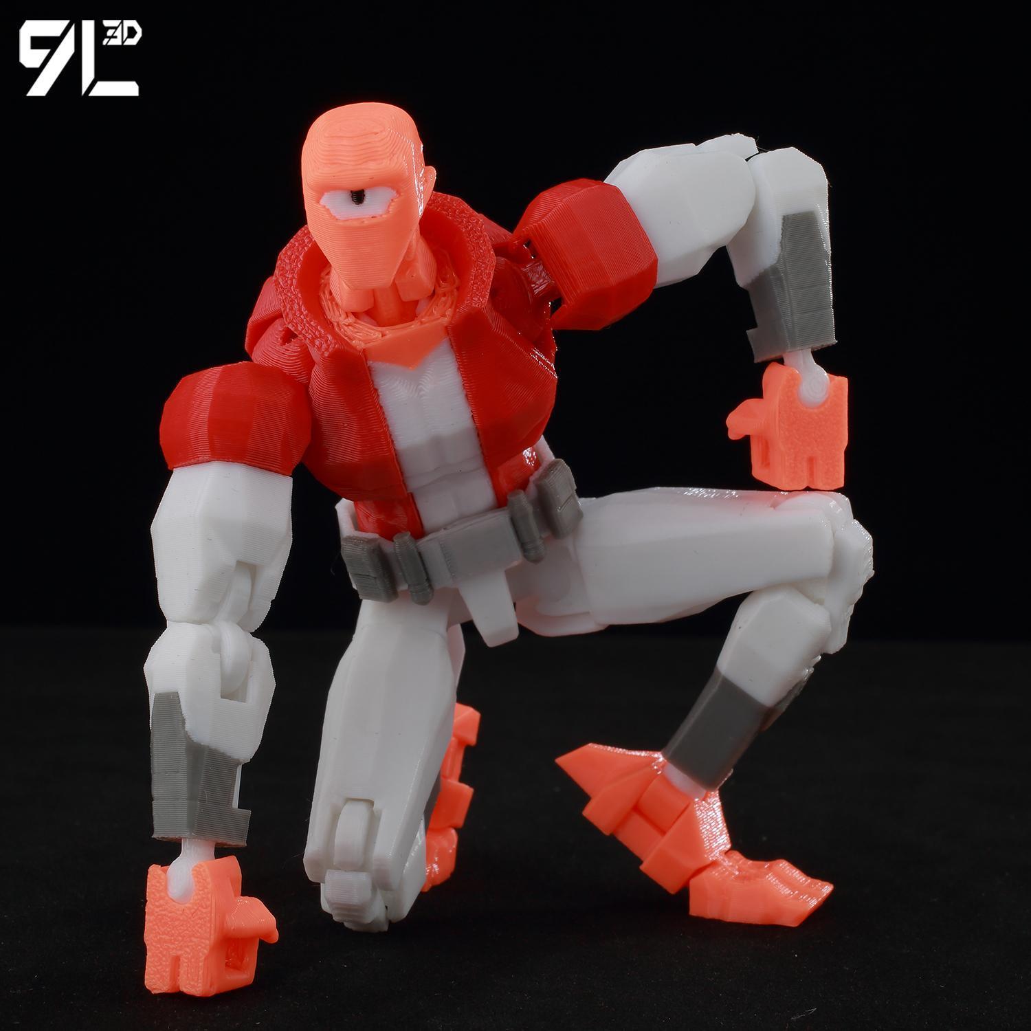 9L3D Printed Invincible Toy Action Figures Anime Model Lucky Dummy13 Superheroes One-Eyed Allen Multi-Jointed Toy Ornaments Gift