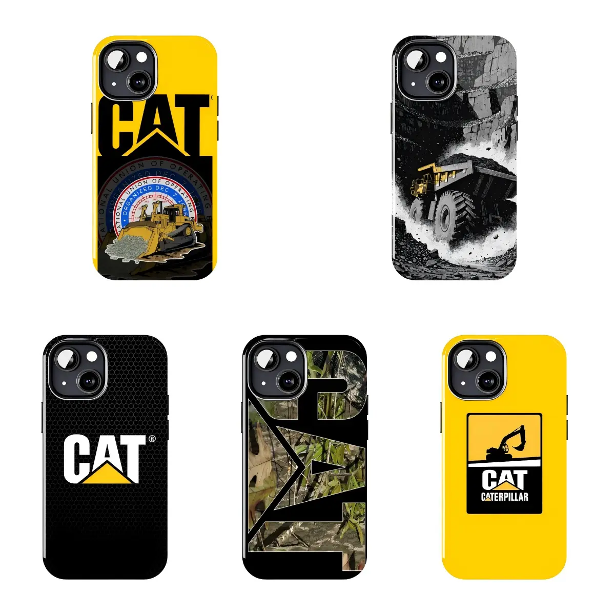 CAT Caterpillar Heavy Equipment Phone Case Suitable for iPhone 17-11 Pro Max/Plus and  Samsung Galaxy S23-25