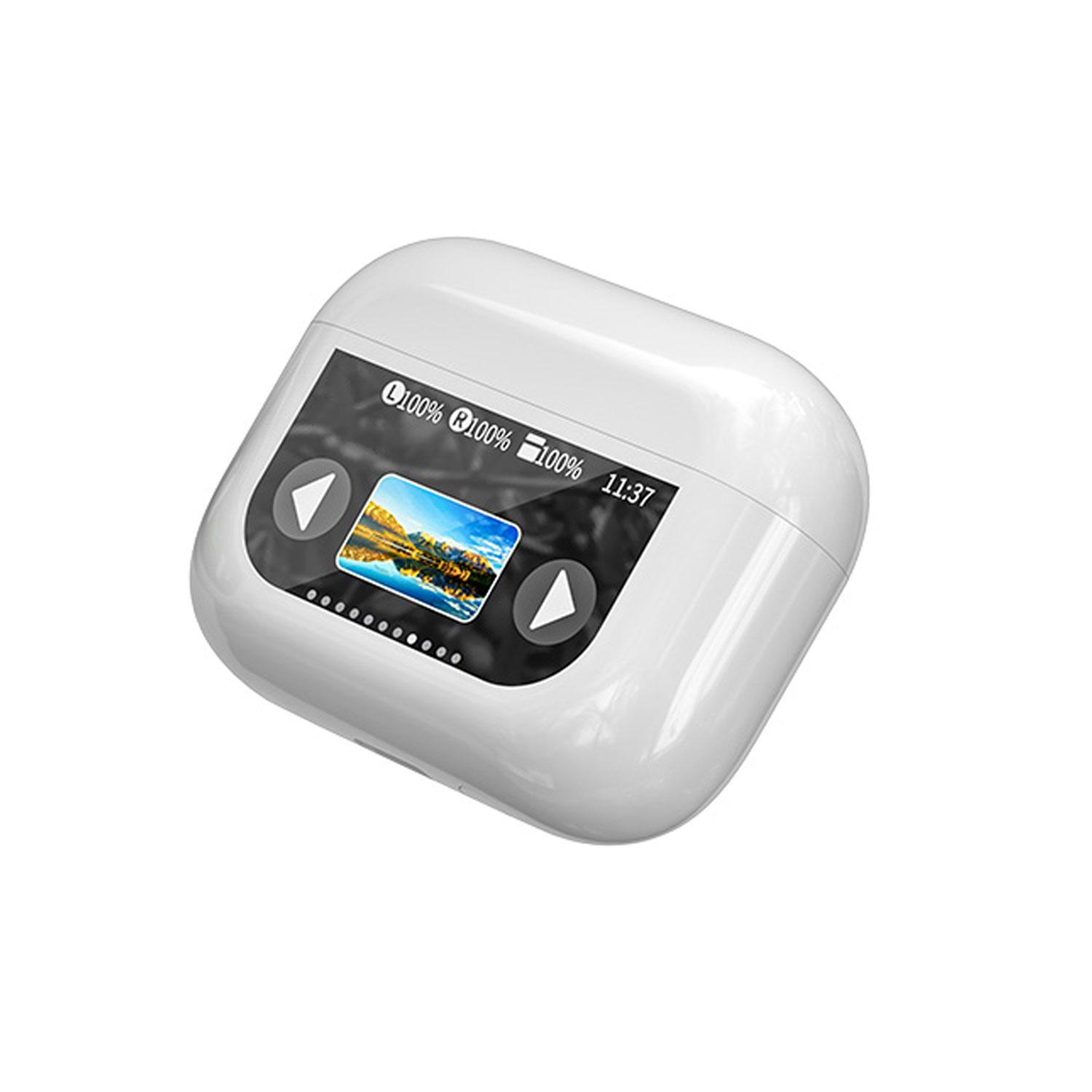 Wireless Earphones, True Wireless In-ear Design Earbuds with Touch Screen Charging Case & Built-in Microphone, ANC Noise Cancellation Earbuds for Smart Devices