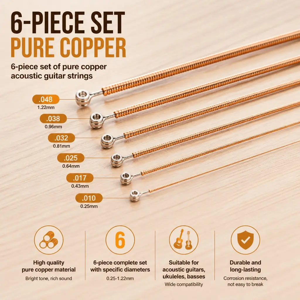Coated Anti-Rust Phosphor Bronze Acoustic Guitar Strings, Hexagonal Core Break-Resistant, Bright Tone, Smooth Feel, Stay in Tune, Upgraded Kit with Accessories for All Settings