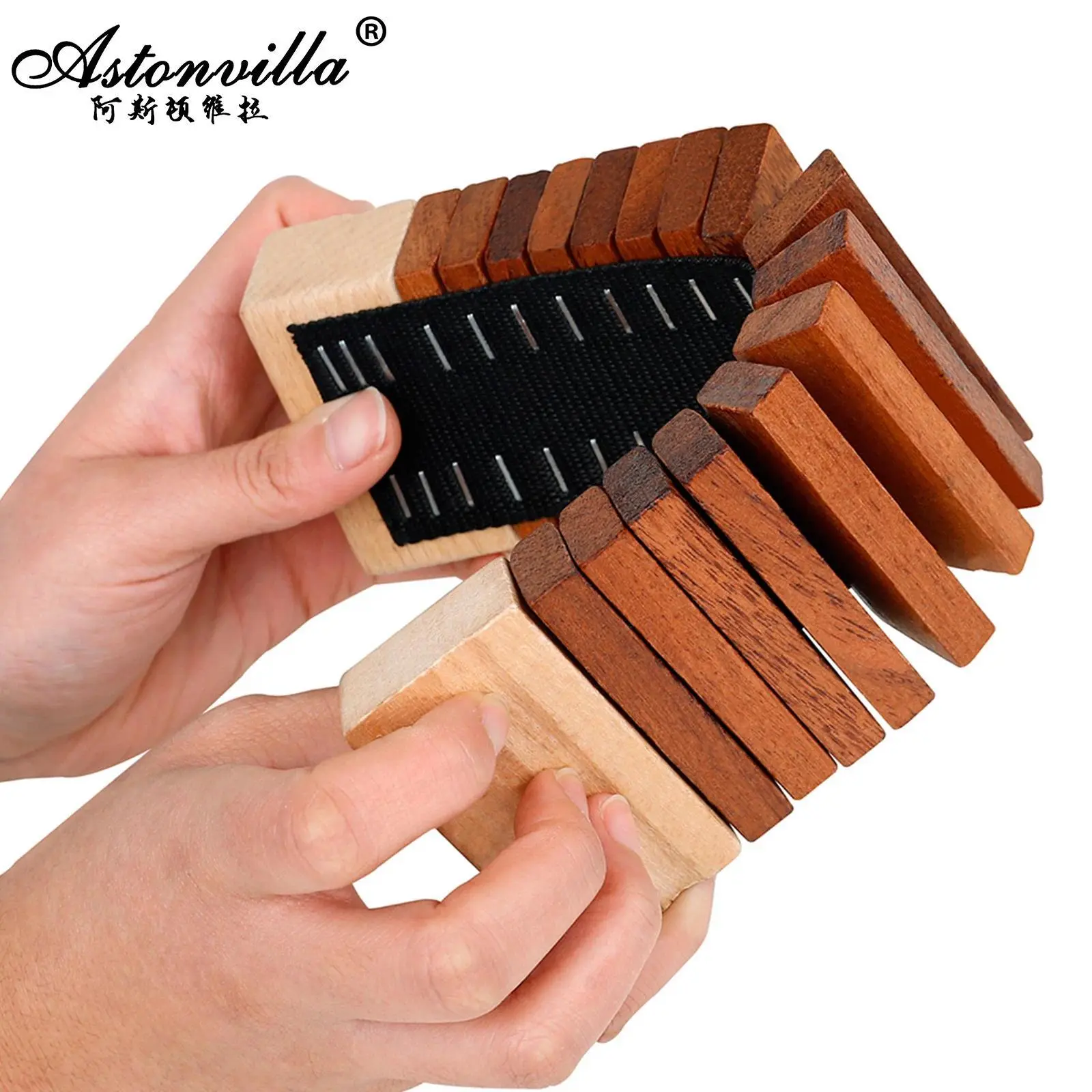 Orff Musical Instruments Wooden Castanets Clapper Shaker Percussion Tooth Wood Sounder Kids Educational Toys Beginner Allegro