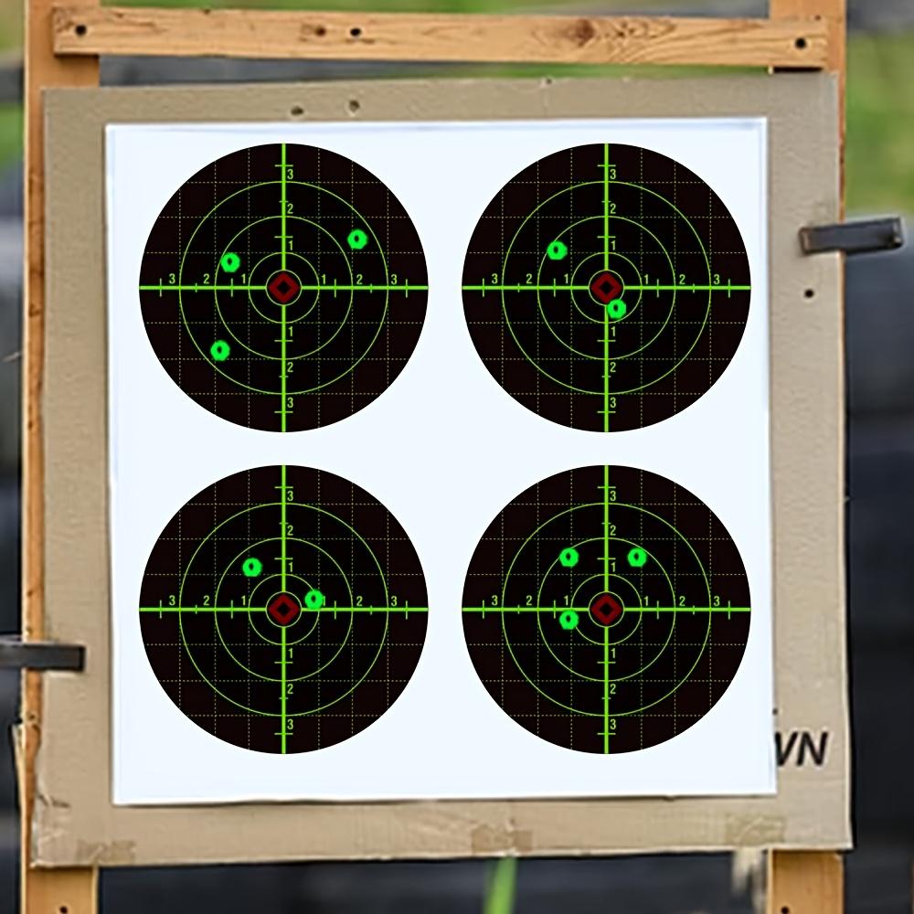 VIGEROSO Splatter Shooting Targets 6 Inch Reactive Paper Target Stickers 50 Self Adhesive Target Roll for BB Gun, Pellet Gun, Airsoft, Rifle Indoor and Outdoor Shooting Range
