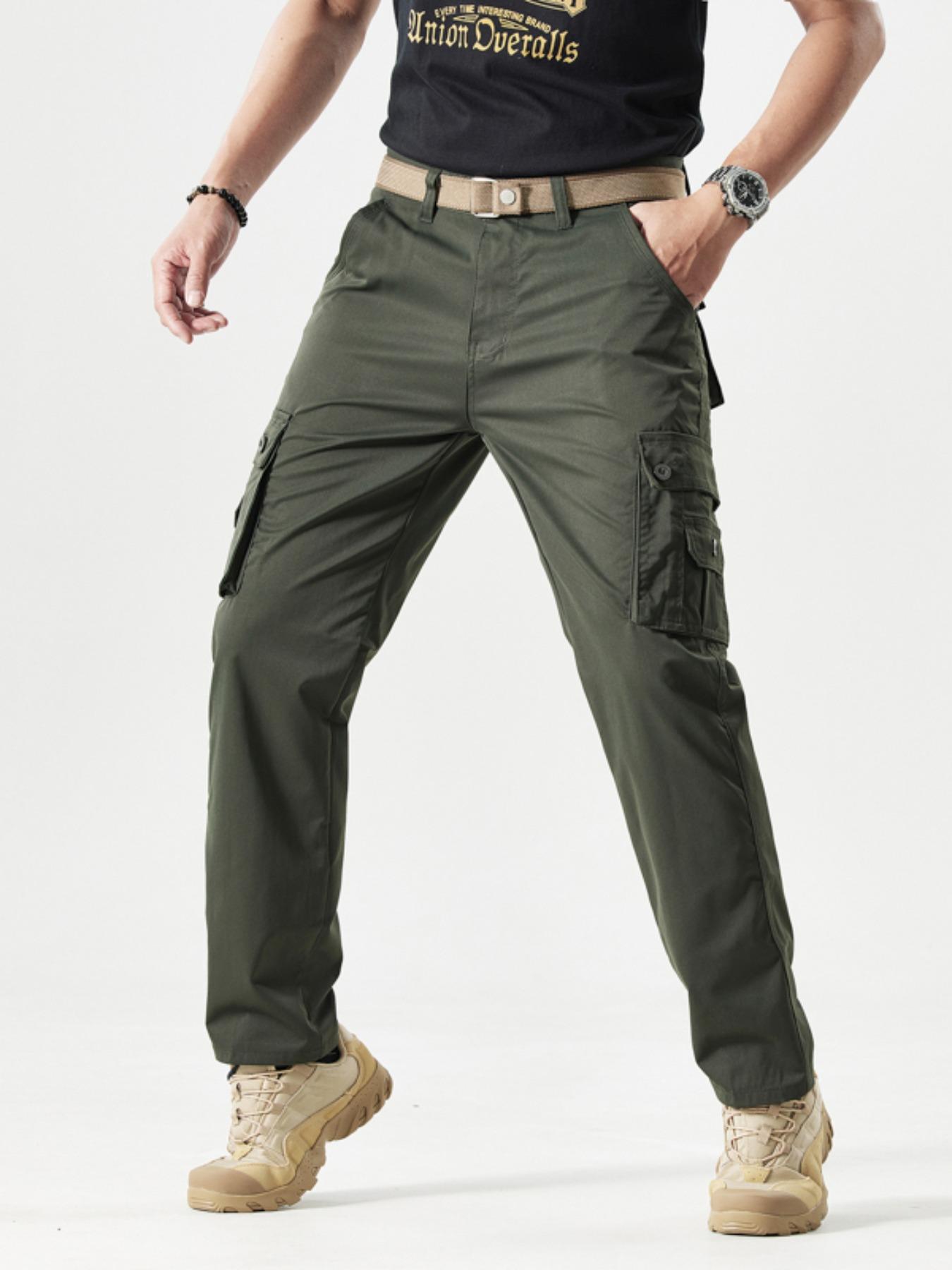 Men's Solid Color Patched Zipper Fly Cargo Pants, Regular Fit Casual Button Multi-pocket Straight Leg Trousers for Wear, Trendy Style Pants for Men, Menswear, Casual Streetwear Trousers, Casual Fit Bottoms, Casual Minimalist Trousers, Casual Slant Pocket Men's Solid Color Patched Zipper Fly Cargo Pants, Regular Fit Casual Button Multi-pocket Straight Leg Trousers for Wear, Trendy Style Pants for Men, Menswear, Casual Streetwear Trousers, Casual Fit Bottoms, Casual Minimalist Trousers, Casual Slant Pocket