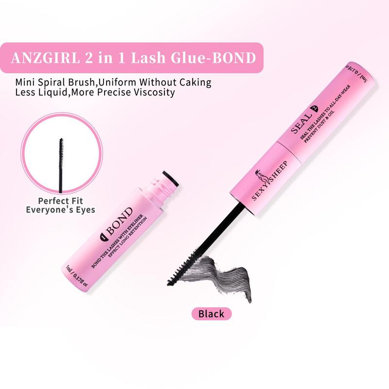 Manga C Curl Wet Look Eyelash Extension Kit, 8–16 mm Mixed-Length DIY Lash Clusters with Bond & Seal, Tweezers and Remover, Eye Makeup Enhancement Tool for Women #TOP PICKS