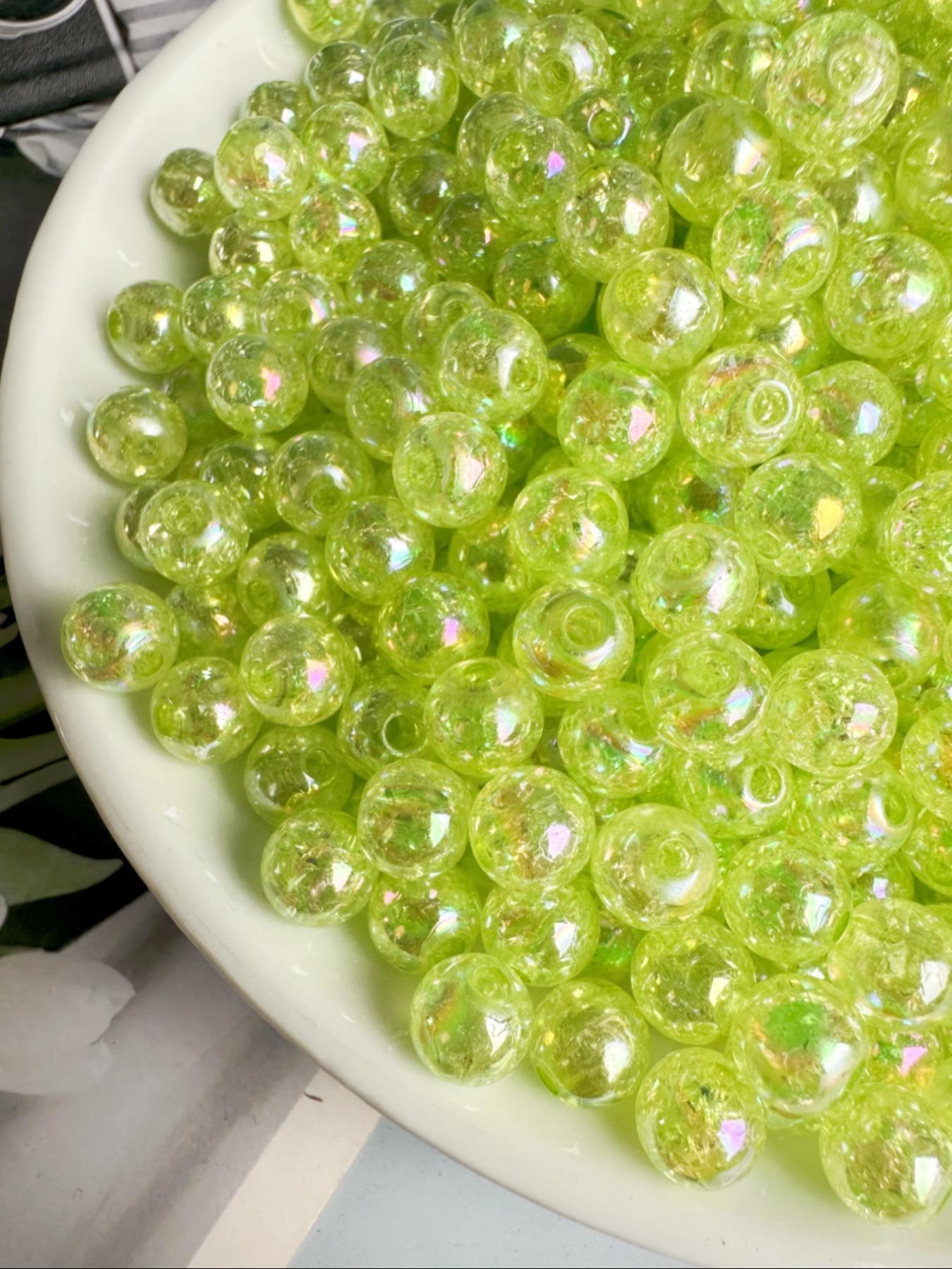 8mm/10mm Crack Bead, Acrylic Bead Mix, DIY Jewelry Making Supplies for Necklace & Bracelet, Fashion Accessories for Women & Girls