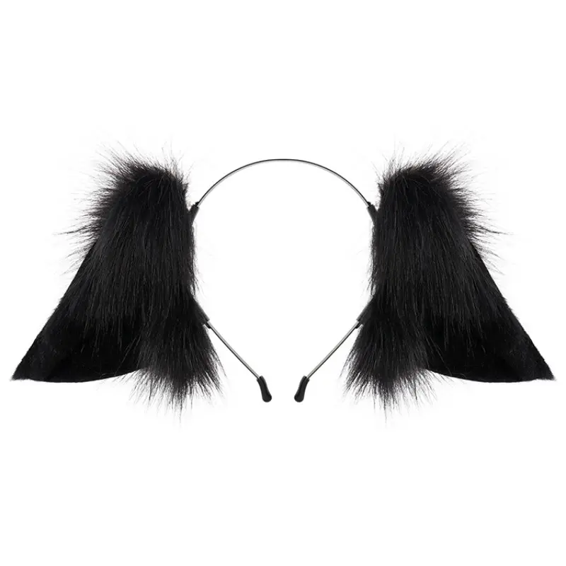 Shaggy Fluffy Droopy Ear Headband, Adjustable Plush Animal Ear Hair Band, Cosplay Costume Accessory, Fun and Comfortable