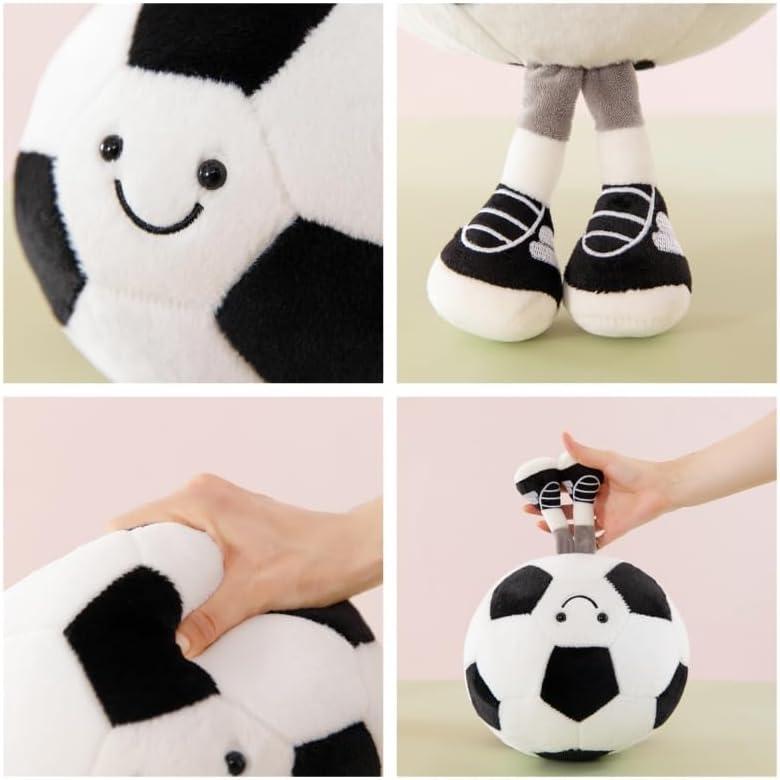 11.76inch Football Plush Toys Soft Stuffed Sports Plush Balls Cute Fun American Soccer Doll Toys with feet Creative Football Spherical Decor Throw Pillow for Christmas Kids Gift (Football) 11.76inch Football Plush Toys Soft Stuffed Sports Plush Balls Cute Fun American Soccer Doll Toys with feet Creative Football Spherical Decor Throw Pillow for Christmas Kids Gift (Football)