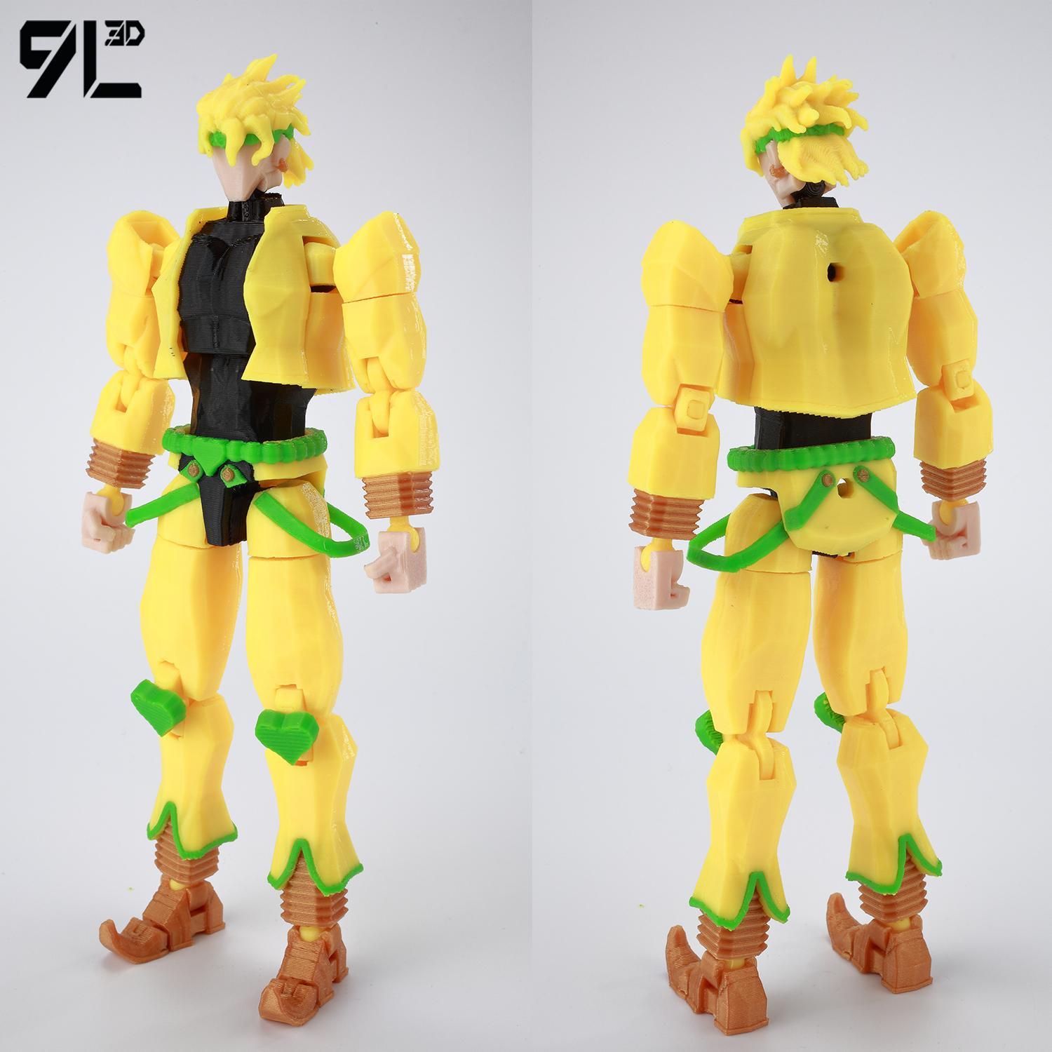 ​9L3D Lucky13 JoJo's Jotaro Kujo Action Figure Dummy13 with Star Platinum T13 Multi-Jointed 3D Printed Collectible Toys Titan13popular popular