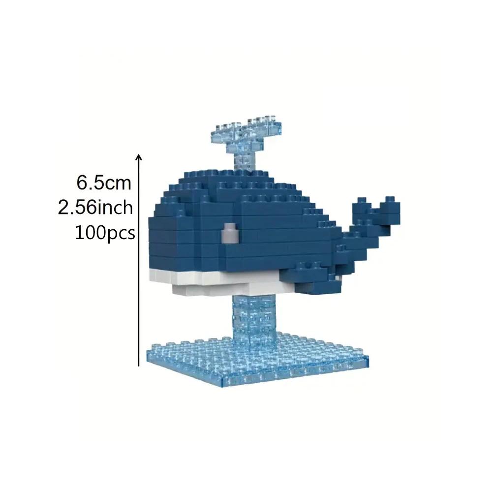 Animal Building Blocks DIY Whale, Dolphin, Penguin Ornaments-Awesome Educational Toys & Holiday Gifts for Kids!