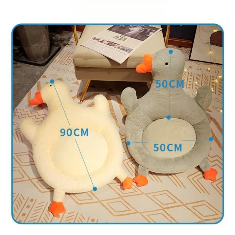 Cartoon Design Big White Goose Cushion Integrated Design Backrest Cushion Office Cushion Thickened Student Cushion