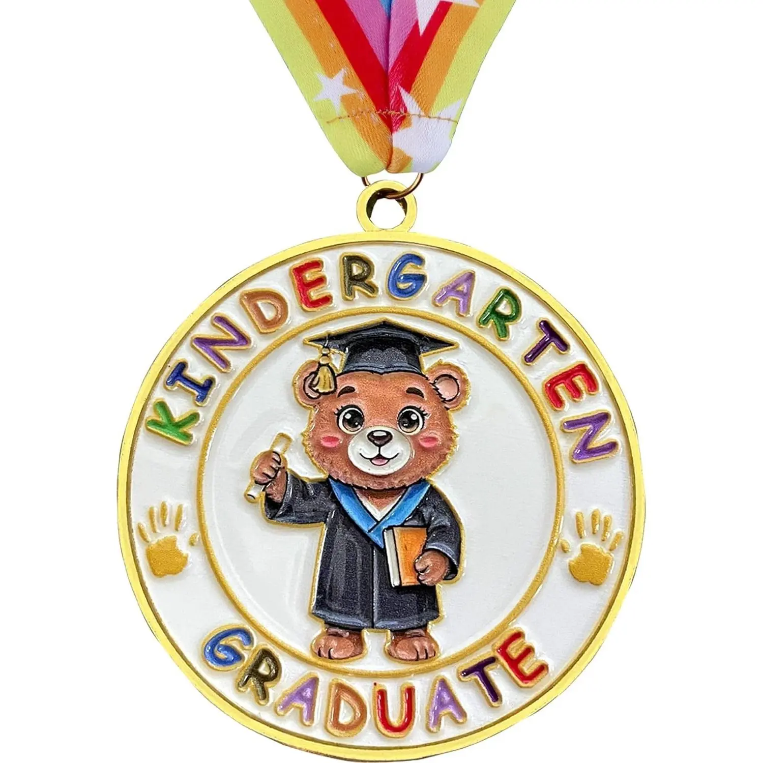 Kindergarten Graduation Gifts Medal with Neck Ribbon Graduation Decorations Award Medallion for Girls Boys Students Party Decoration