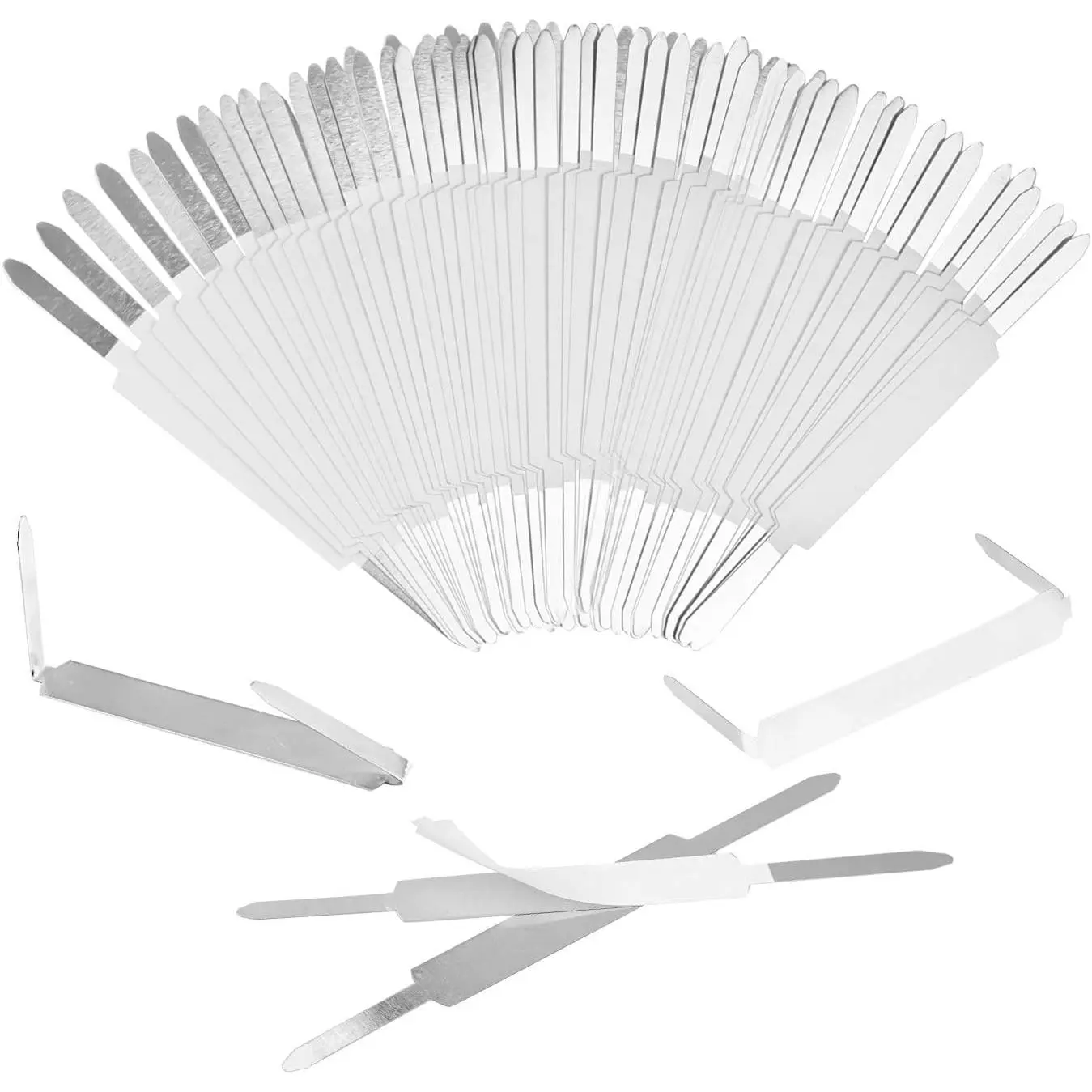 Self-Adhesive Prong Paper Fasteners 1 inch Capacity, 130 Fasteners/Box
