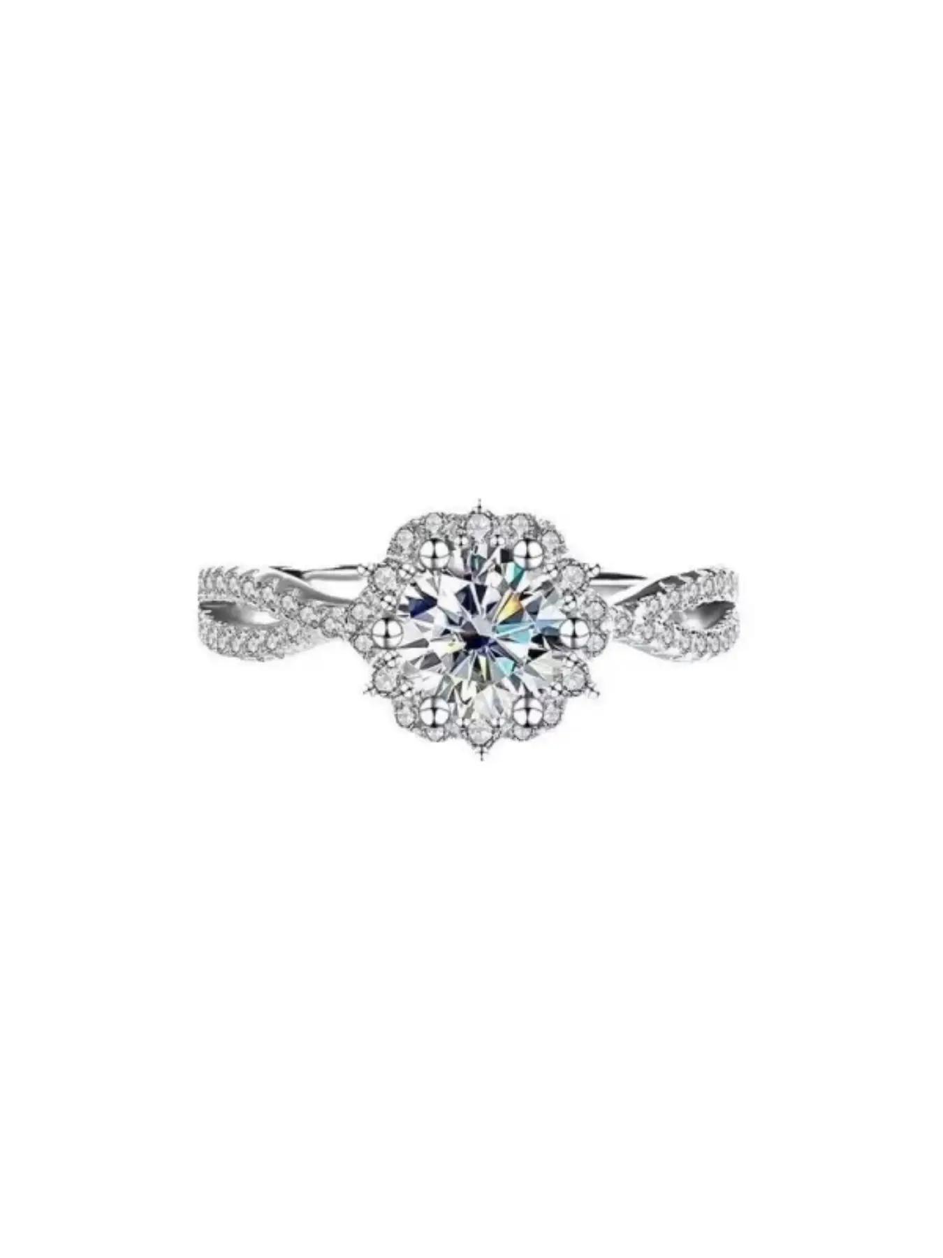 Adjustable Open Ring, Sparkling Zircon Lady Band, Luxury Engagement Ring, Daily Party Jewelry, Women's Elegant Finger Accessory