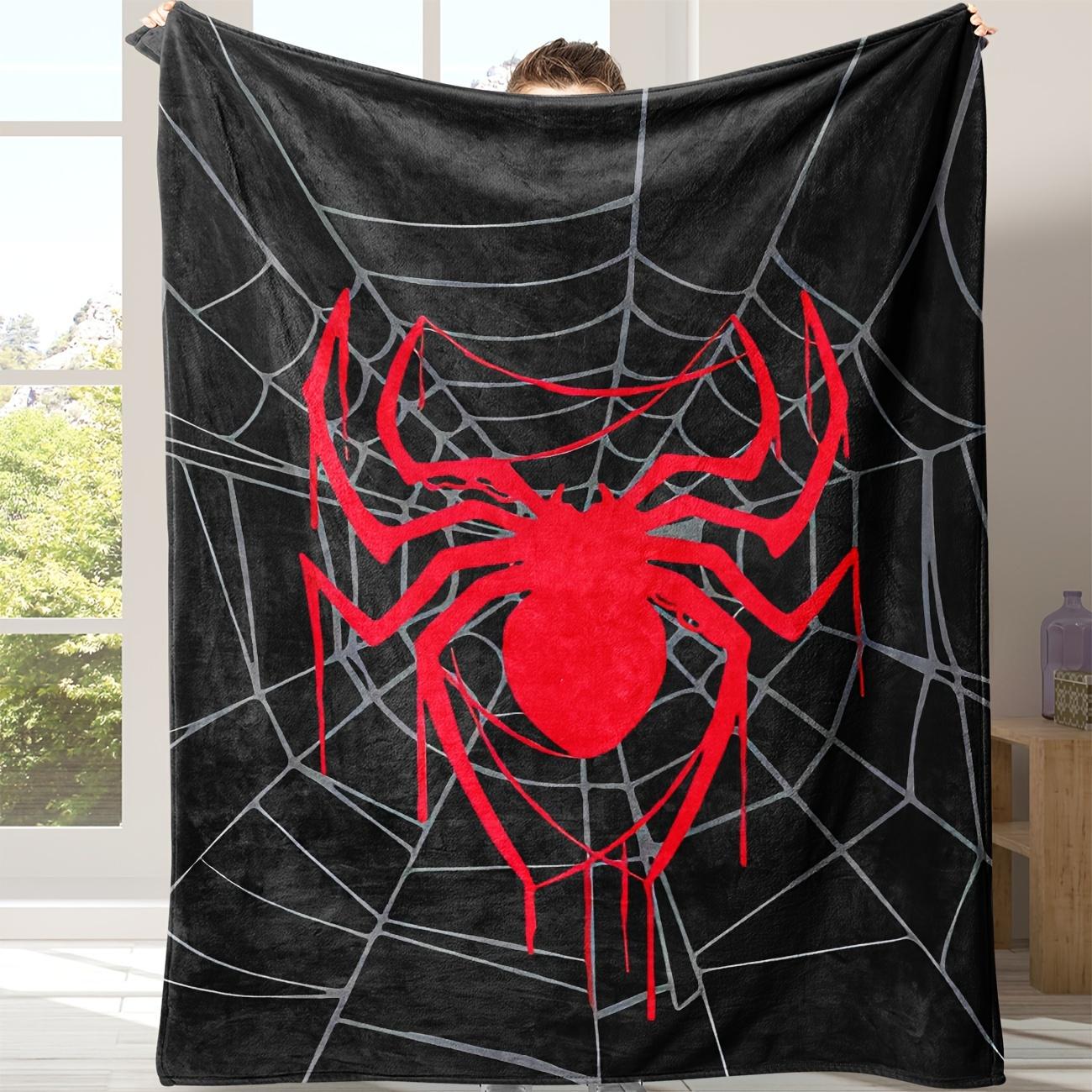 This Incredibly Soft Flannel Throw Blanket Features A Spider Print All-Season Comfort Suitable As A Warm Cozy Blanket For Home Sofas, Bedding, Office Napping, Travel, And Camping, Perfect As A Gift For Friends And Family This Incredibly Soft Flannel Throw Blanket Features A Spider Print All-Season Comfort Suitable As A Warm Cozy Blanket For Home Sofas, Bedding, Office Napping, Travel, And Camping, Perfect As A Gift For Friends And Family