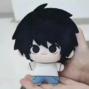 10cm Death Note L Lawliet Plush Toy Cute Anime Character Stuffed Doll Soft Chibi Plushie Collectible Gift for Anime Fans Kids