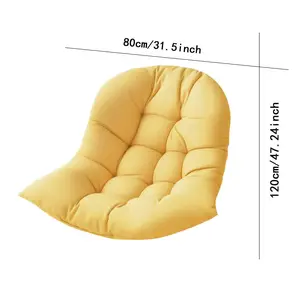 Hanging Egg Chair Seat Cushion Washable Polyester for Folding Patio Chair Backyard Outdoor Camping