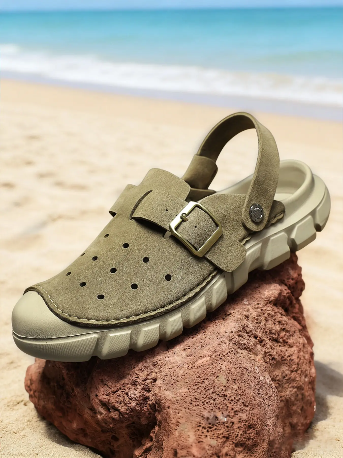 Khaki cutout design
