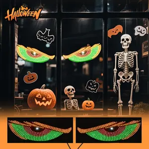 The Devil's Eye Cool LED Light, with an LED Matrix Panel and a Combination of Red, Yellow and Green Colors, Is Suitable for Ambient Lighting in Various Scenarios Such as Cars and Bedrooms. 1 Stable+10 Constant Light Modes, Unique Design, USB5V Power