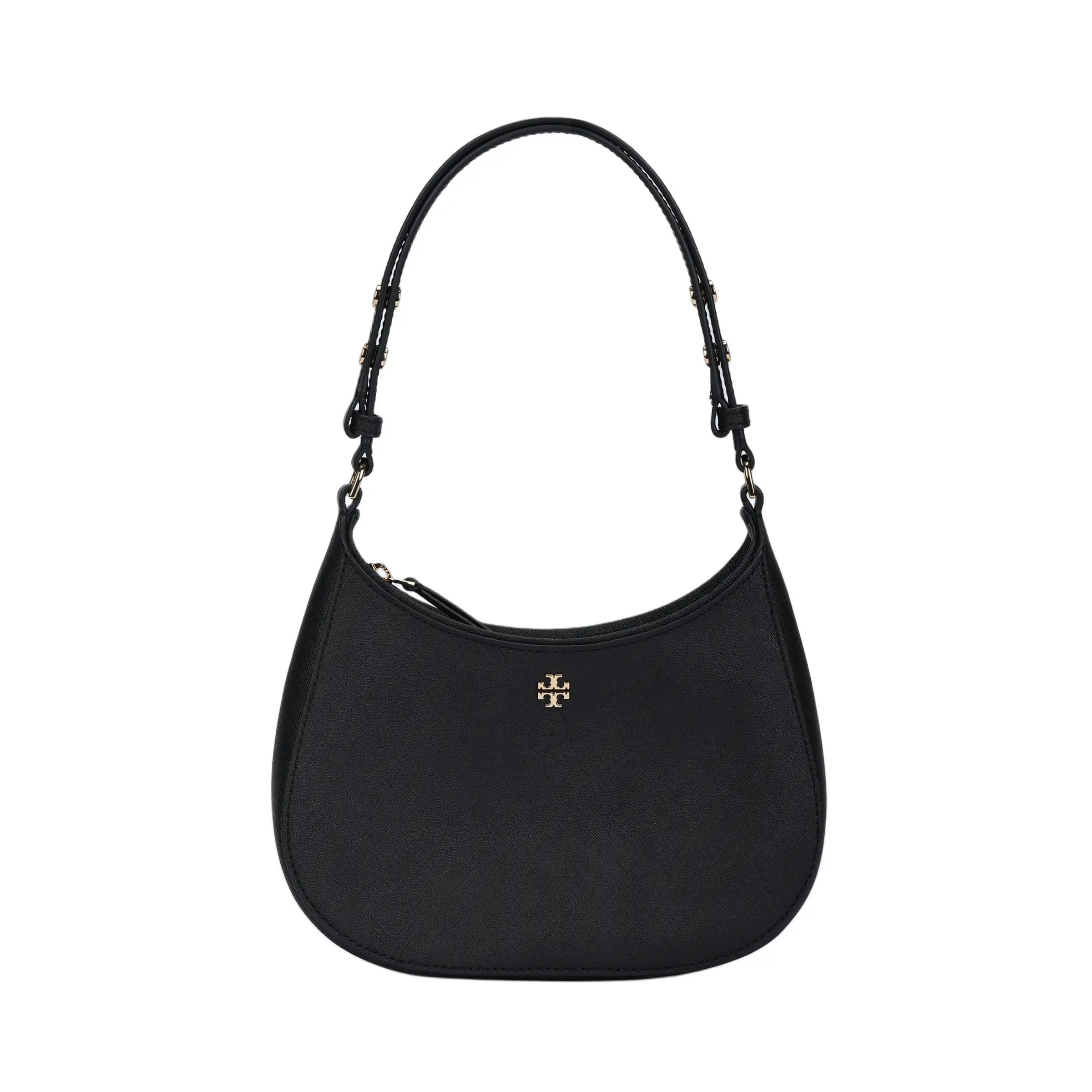 Tory Burch Emerson Textured Leather Crossbody Bag for Women – Minimalist Black