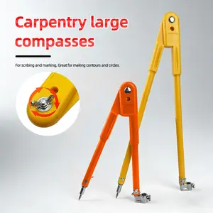 Professional Woodworking Pencil Compasses Line Marking Gauge Adjustable Dividers For Marking Scriber Compass Carpenter Tools