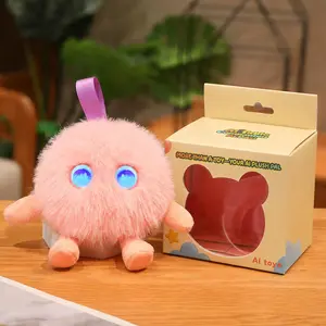 AI Interactive Plush Toy, Smart Talking Companion Toy with Voice Chat, Cute Light-Up Plush Doll, Emotional Support Toy, Interactive Conversation Pet, Educational Sensory Toy, Birthday Christmas Gift for Kids Boys Girls