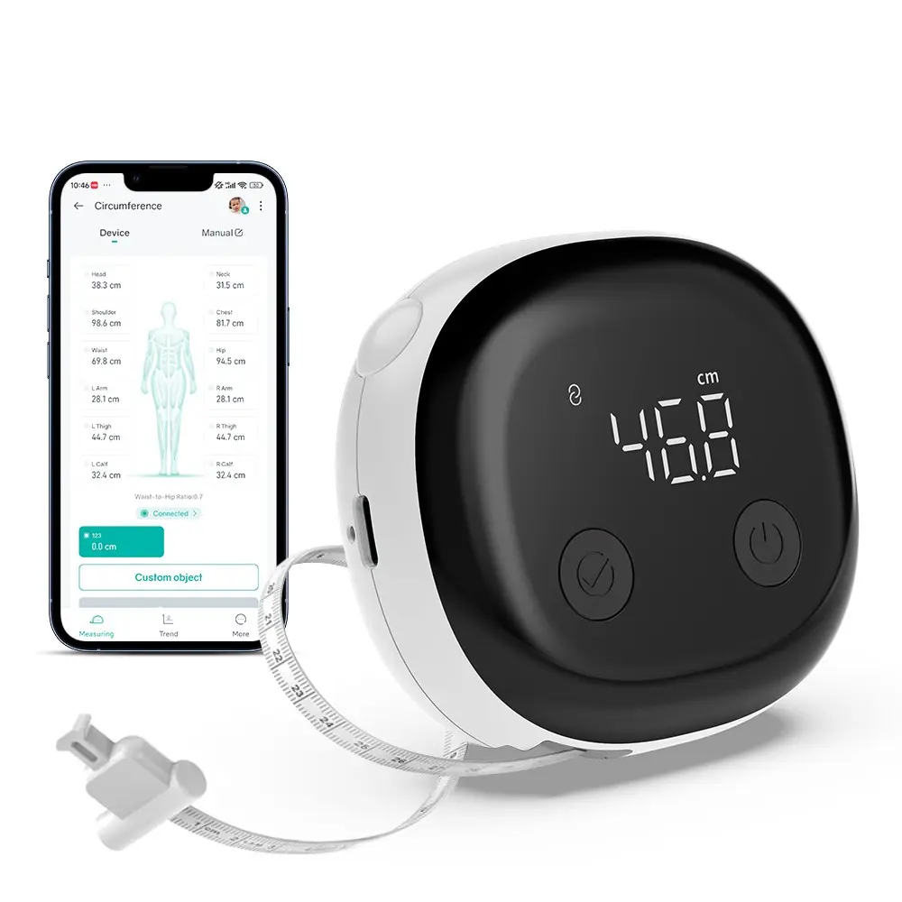 Smart Digital Measure Tape Kit for Fitness and Weight Loss, Compatible with Fitdays APP, Essential Tool for Tracking Progress