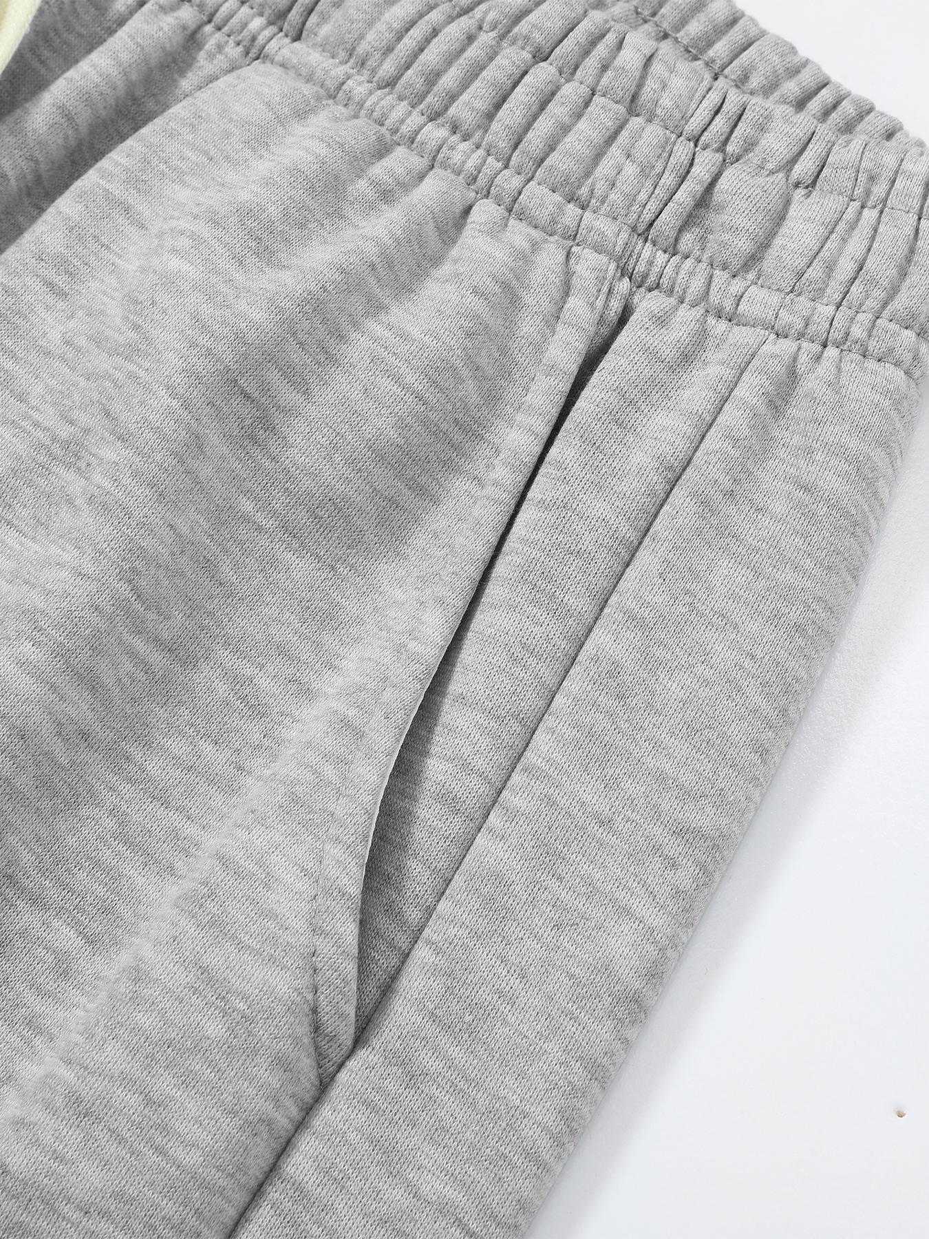 Men's Solid Color Pocket Drawstring Waist Sweatpants, Casual Comfy Loose Jogger Pants for Spring & Fall, Men's Trousers for Daily Wear