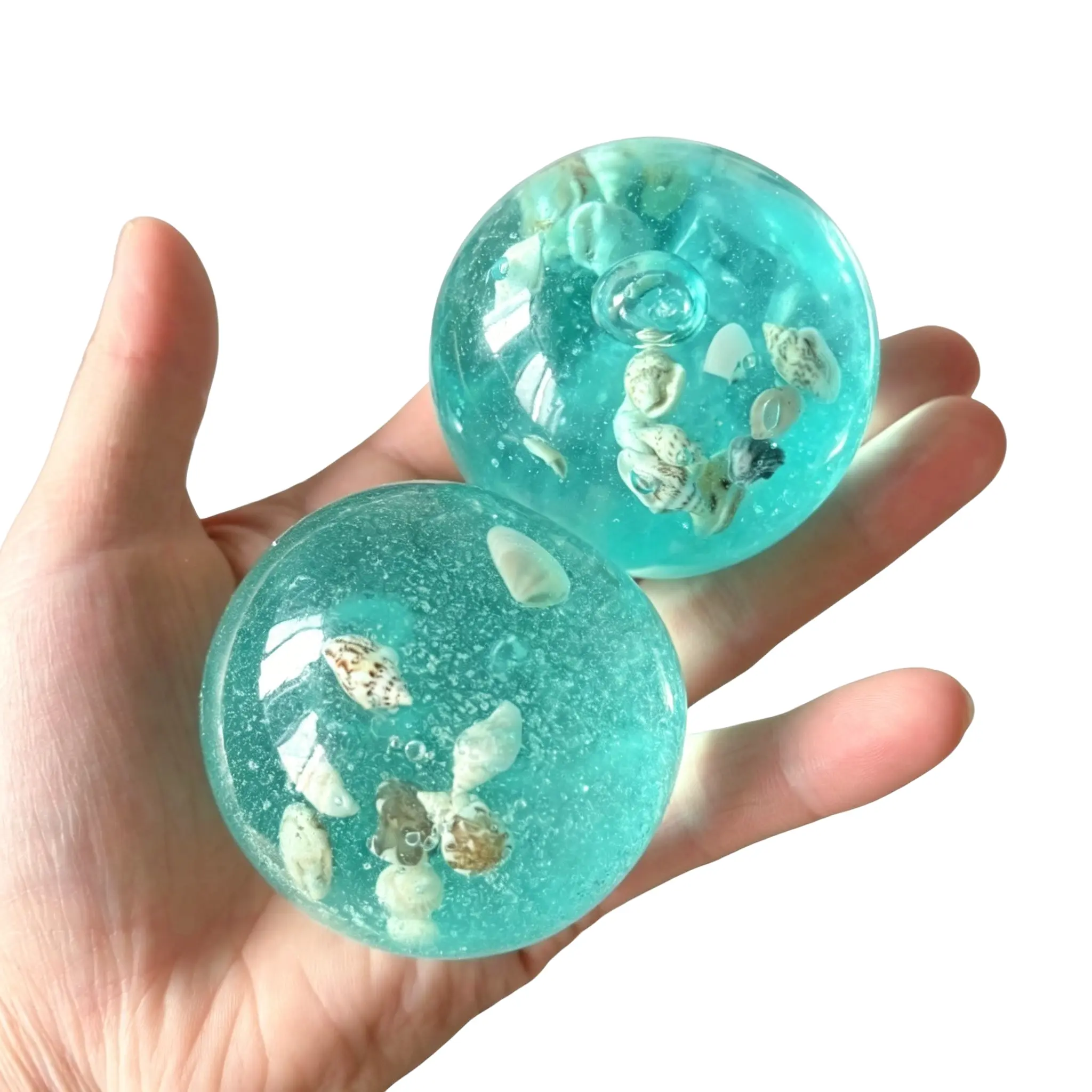 2 Pcs Shell Stress Relief Toy, Squeeze Fidget Toy for Kids & Adults, Anxiety Relief Sensory Toy, Birthday Gift, Fidget Squishy