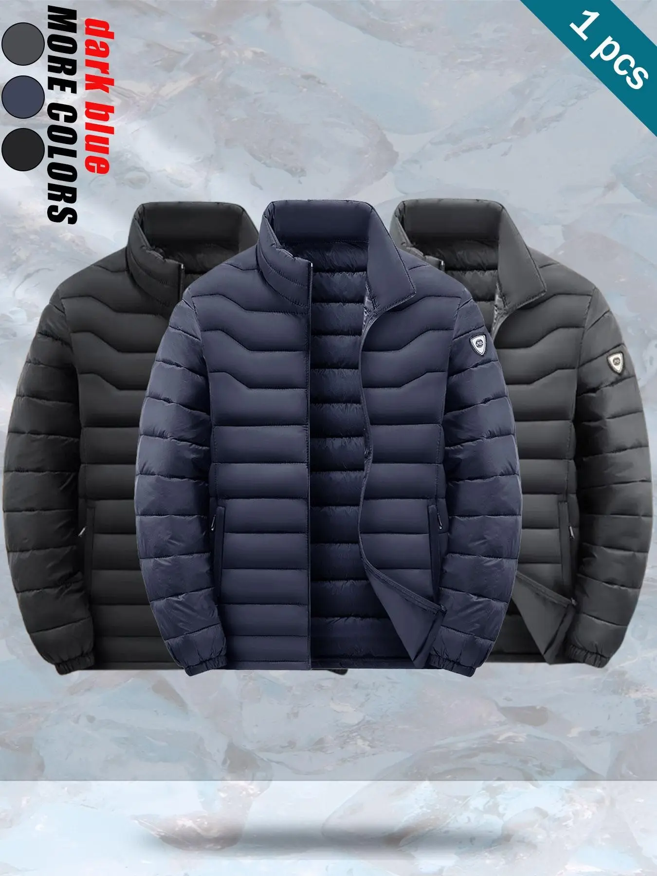 Men's Thickened Warm Cotton Jacket, Fall Winter Outerwear, Trendy Korean Style, Youthful Design, Perfect for Cold Weather