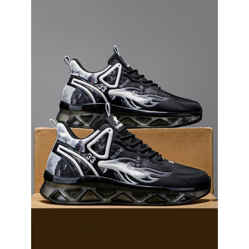 (New)Men's Fashionable Lace Up Low Top Sneakers, Casual Comfortable Breathable Sports Running Shoes, Male All-match Round Toe Shoes for Daily (Gift)11