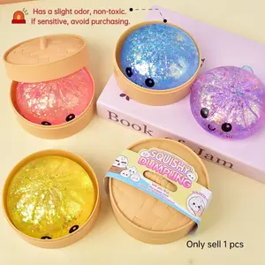 Maltose Emoticon Dumplings Slow-Rebound, Smiley Emoji Soft Plush Toy, Stress Relief Sensory Toy, Kids Gift Basket, Easter & Spring Gifts, Slow Rebound Squishy, Soft Sensory Squishies, Dumpling Stress Balls