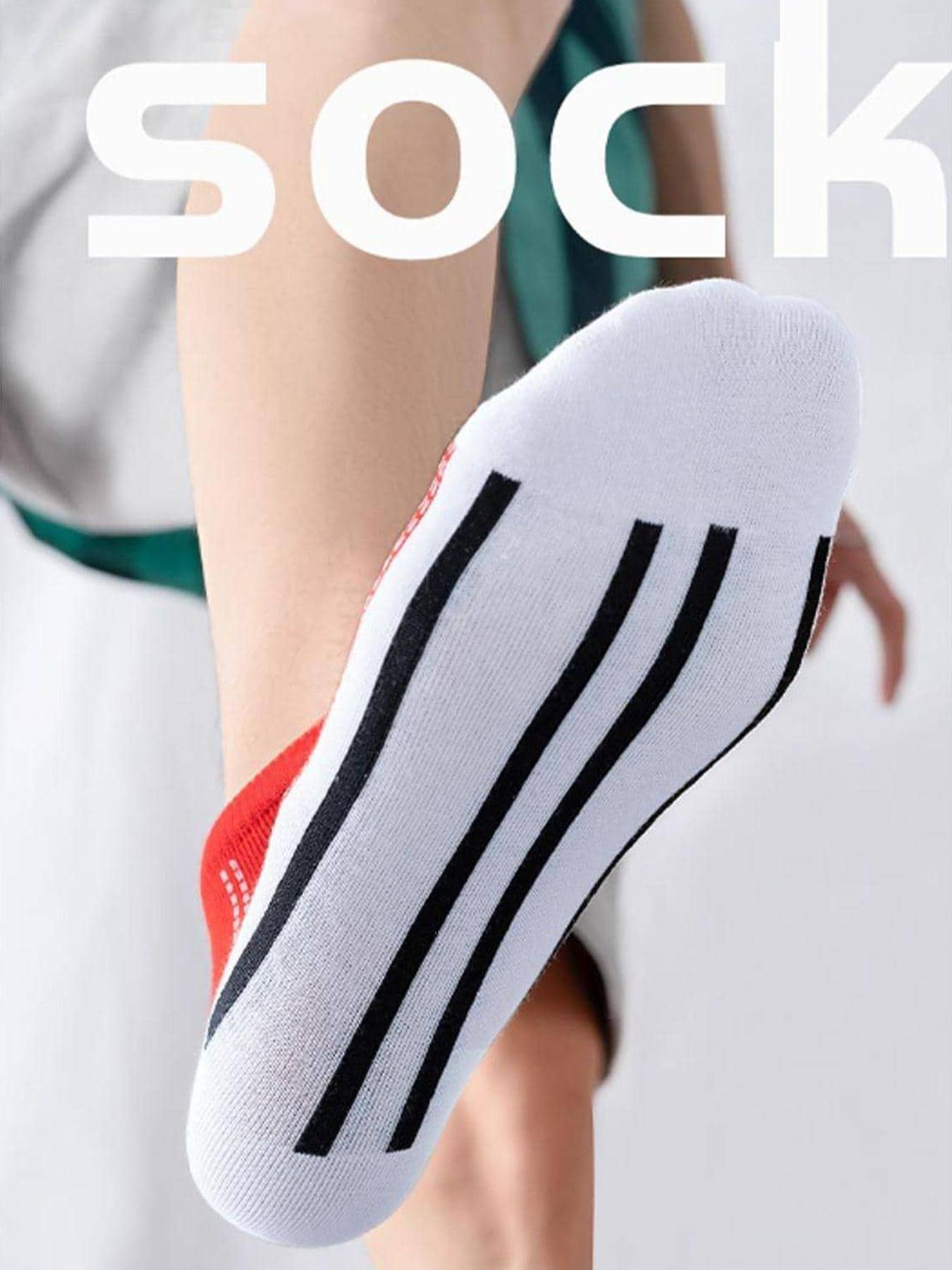 Men's Graphic Ankle Socks, Casual Comfy Breathable Low Cut Knitted Socks for Daily Wear, 5 Pairs Knit Anklets for Men, Summer Men's Socks & Hosiery