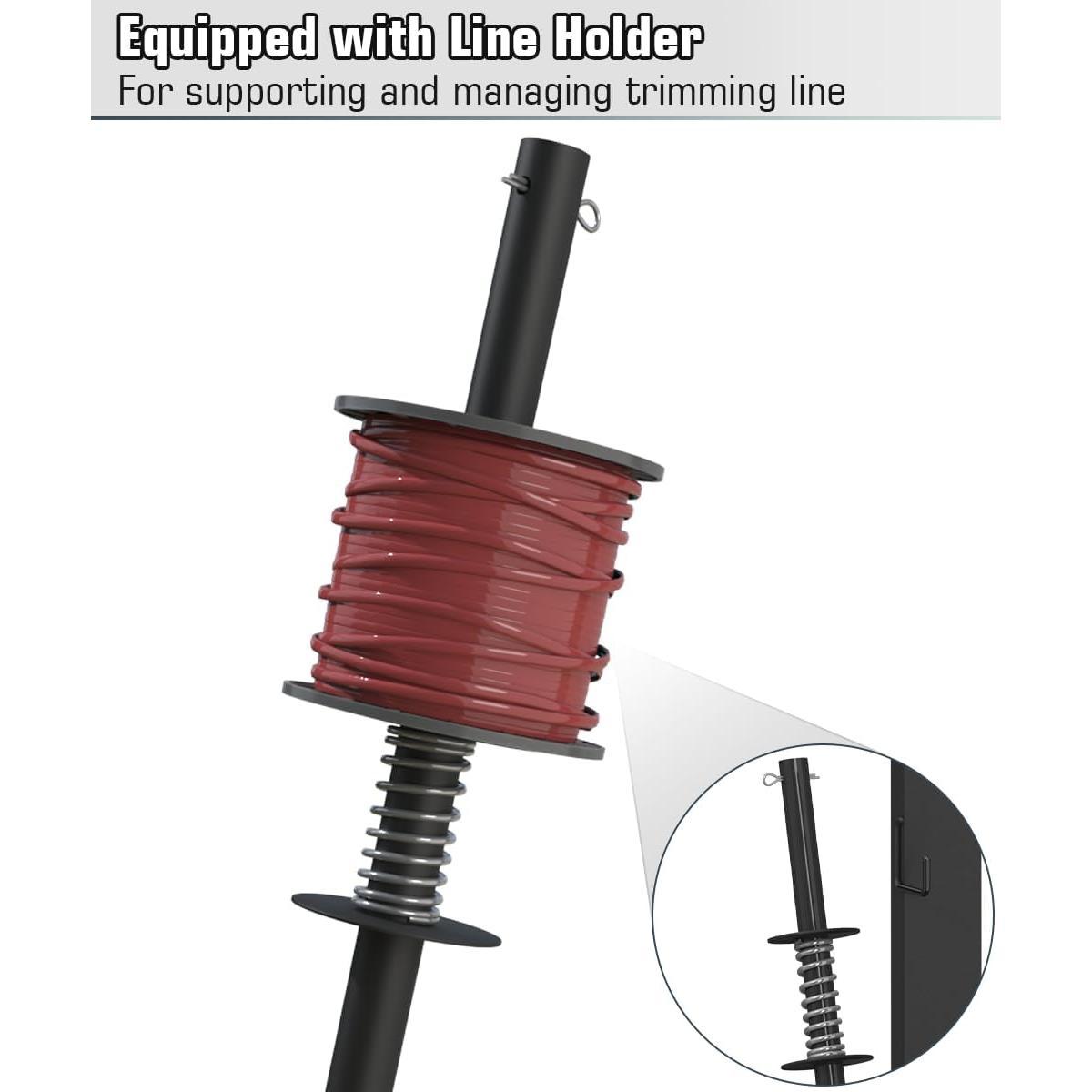 3 Place Weed Eater Rack for Open Trailer, Weedeater Rack with Lockable Hasp Mount on Landscape Trailer , Enclosed Trimmer Rack Carrier with Trim Line Holder for Yard Lawn Tools Equipment 3 Place Weed Eater Rack for Open Trailer, Weedeater Rack with Lockable Hasp Mount on Landscape Trailer , Enclosed Trimmer Rack Carrier with Trim Line Holder for Yard Lawn Tools Equipment