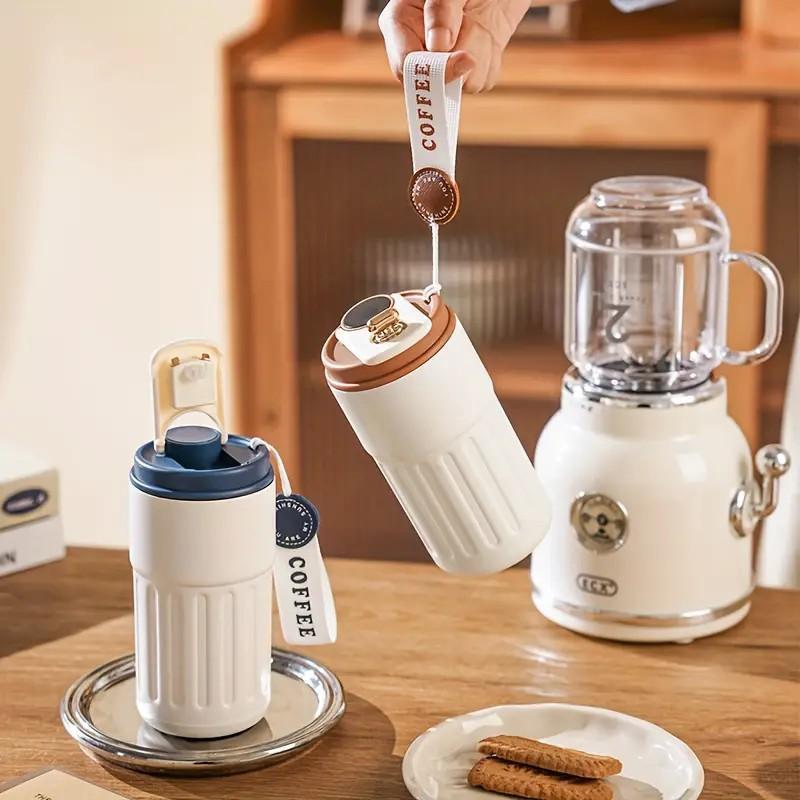 2026 Upgrade Smart Temperature Display Stainless Steel Vacuum Insulated Tumbler 450ml Portable Travel Mug for Hiking Camping Gift Idea,UU