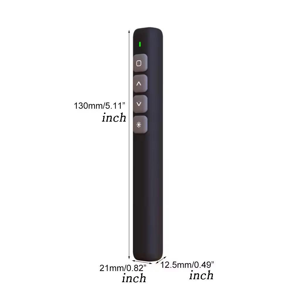 Wireless Presentation Pen, 1 Count USB RF Remote Control Flip Presenter Pointer, PPT Slide Advancer Pen, Office Presentation Supplies