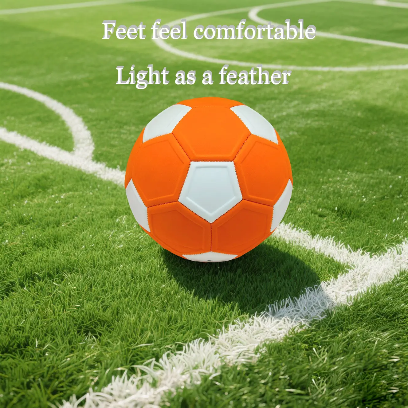 Eva Soccer Ball, Skill Trainer Ball, Precision Stitched, Waterproof, Durable, Shock-Resistant, Ideal for Schools, Beginners, Artificial Grass, Concrete, Plastic Fields