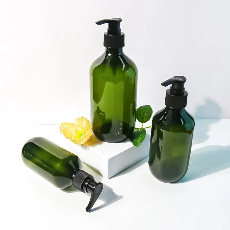 3Pcs Refillable PET Pump Bottles, Light-Proof Duckbill Dispensers with Controllable Press, Reusable Storage Bottles for Hand Soap Shampoo Facial Cleansing Lotion