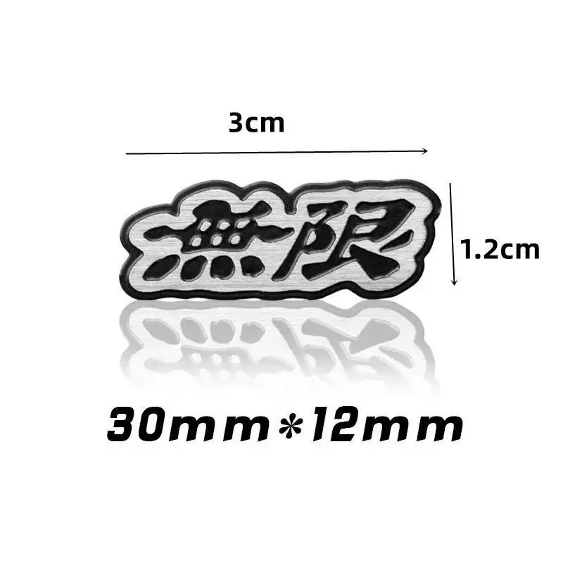 3D Metal Mugen Logo Car Steering Wheel Emblem Badge Sticker Decal For  Accord Civic CRV Crosstour HRV City Jazz Accessories