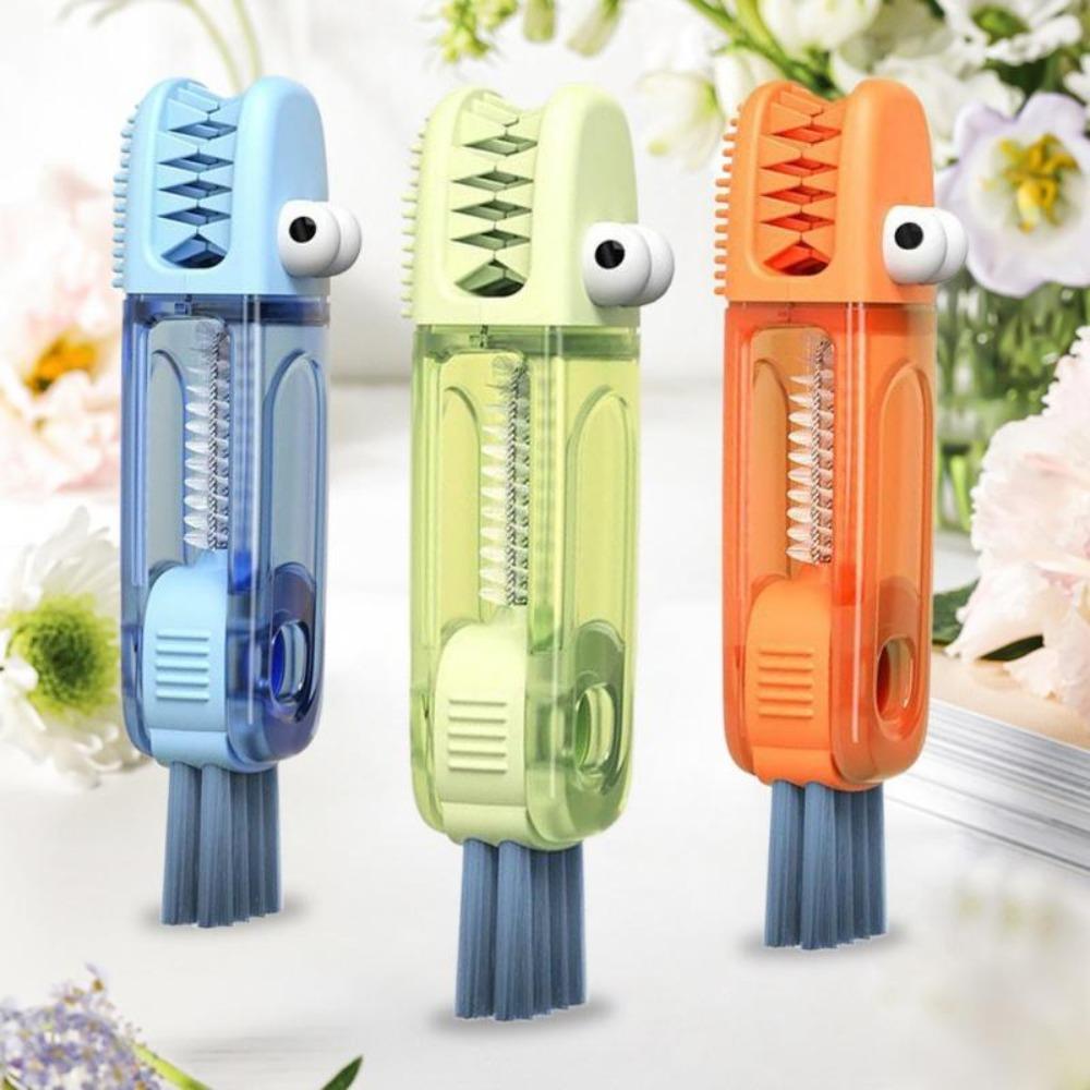 3Pcs 3-in-1 Multi-Function Gap Cleaner Brush, Kitchen Cleaning Brush, Portable Cleaning Tool for Cups, Baby Bottles, Lids, Thermoses, Glasses and Kitchenware